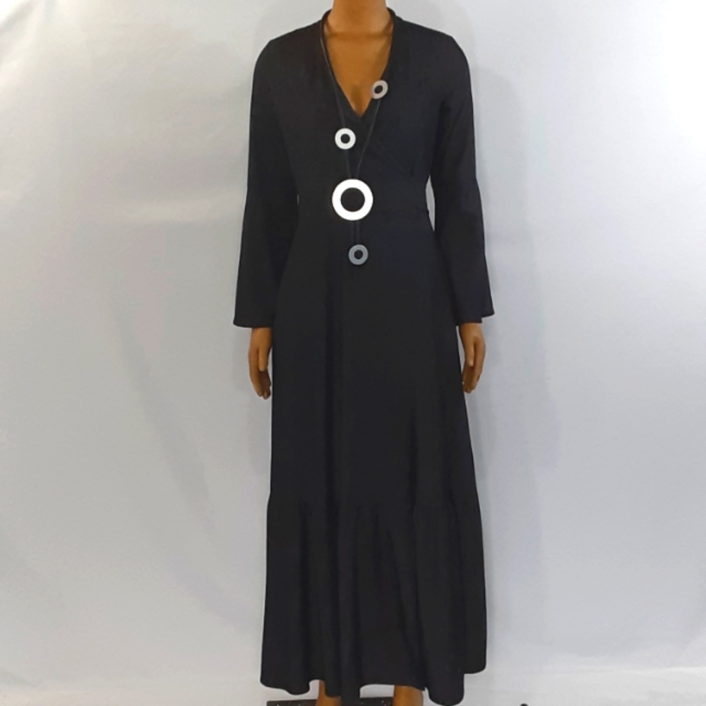 Karen T Denim Wrap Dress